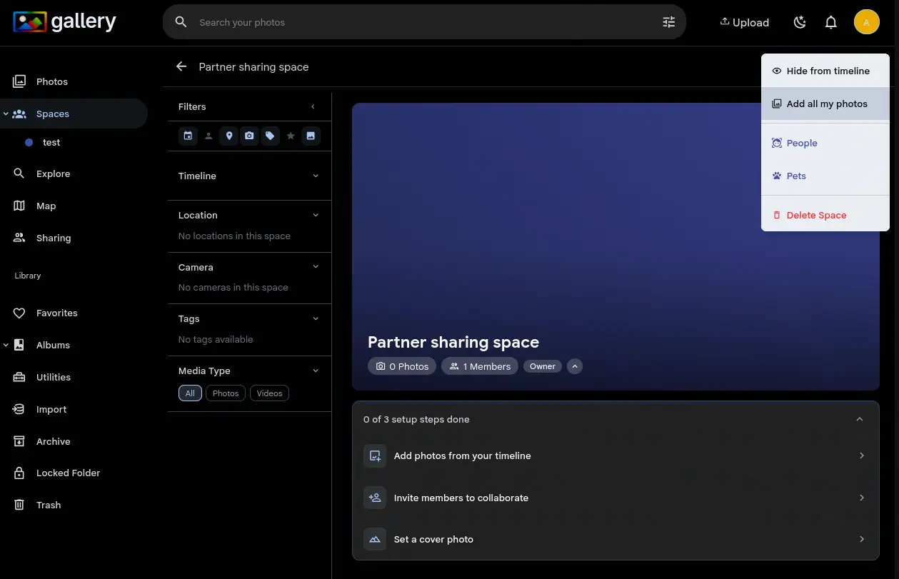 Bulk Add to Spaces screenshot