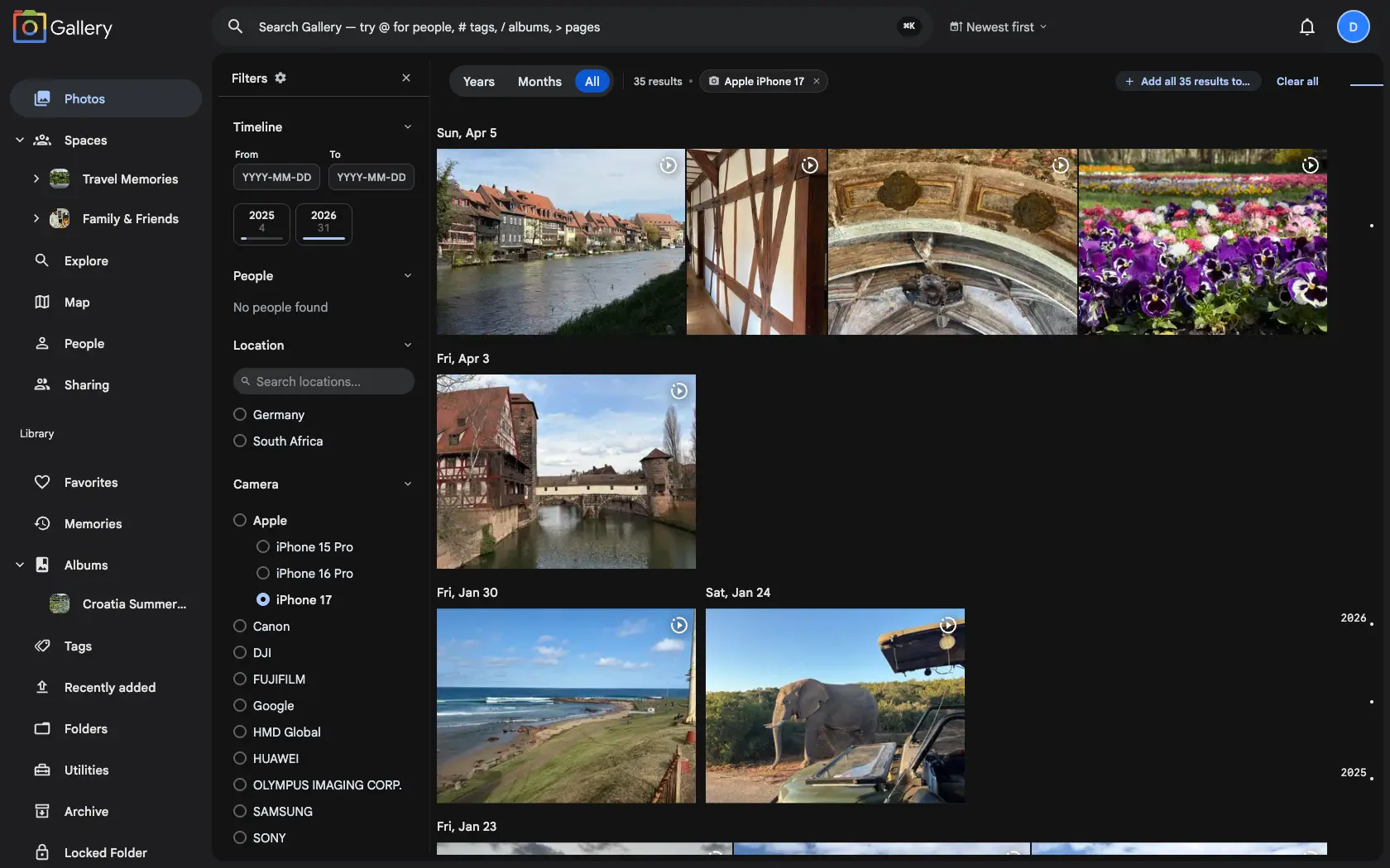 Contextual filters